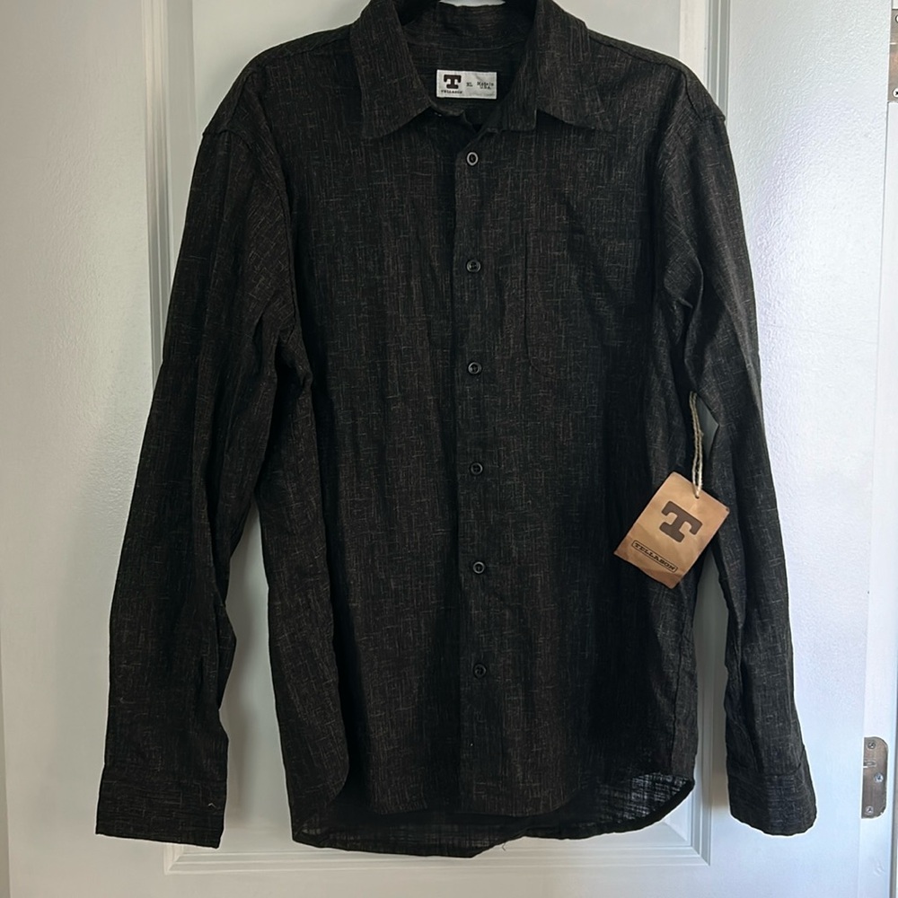 TELLASON NWT Japanese 100% cotton RegularFit long sleeve buttondown collar shirt